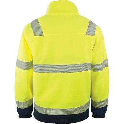DELTA PLUS VISTA mikina fleece žltá HV / tmavomodrá
