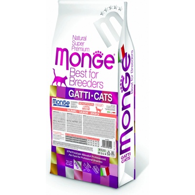 MONGE Best for Breeders Speciality Line Adult monoproteínové granule s lososom pre dospelé mačky 10 kg