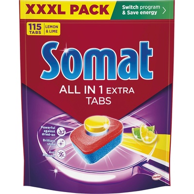 Somat All in1 Extra Lemon & Lime Tablety do myčky nádobí 115 ks – Hledejceny.cz
