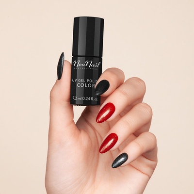 NeoNail gél lak vrchný Top Glow Silver 7,2 ml