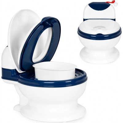 EcoToys Nočník toaleta bílá/modrá