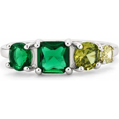 Rafity Stříbrný prsten Emeraldlow se zirkony R0122 – Hledejceny.cz