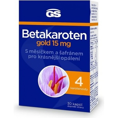 GS Betakaroten gold 15 mg 30 kapslí – Hledejceny.cz