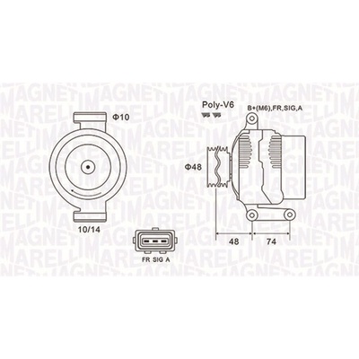 Alternátor MAGNETI MARELLI 063732034010