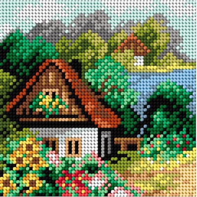 Předloha vyšívací Dům v létě 1 15x15cm – Hledejceny.cz