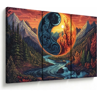 Obraz - Živly, trojdielne 120x80 cm