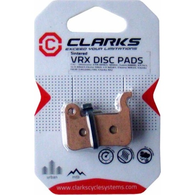 Brzdové destičky Clarks SHIMANO (XTR M965, M966, Saint M800, XT 765, SLX M665, Hone M60, LX M585, Deore M535) metalické slinuté – Hledejceny.cz