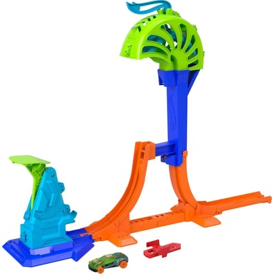 Hot Wheels Hrací set Speed Snap Stunt Tracks Power Launch Champion
