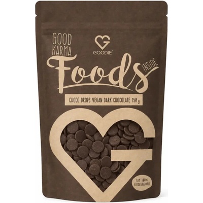 Goodie Choco Drops horká čokoláda vegan 150 g