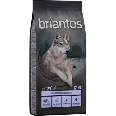 Briantos Adult kachní s bramborami bez obilovin 2 x 12 kg