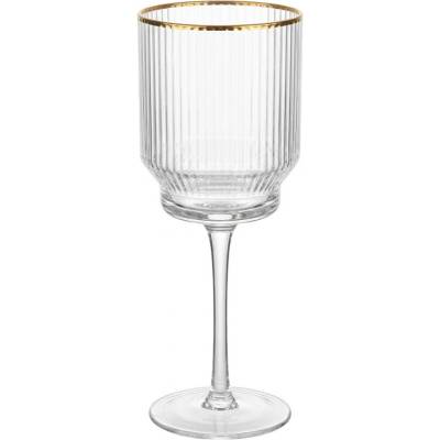 Clayre & Eef Průhledná skleněná sklenice na víno _2 300 ml