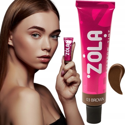 Zola barva na obočí s kolagenem 03 Brown hnědá 15 ml – Hledejceny.cz