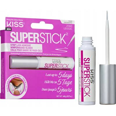 KISS Superstick Extended Wear lepidlo na umelé mihalnice Clear 4.8 g