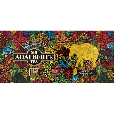 Sir Adalbert's tea Black Tropical Tea porciovaný čaj 25 ks