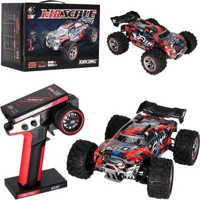 Kik RC terénne auto WLToys 184008 1:18 4WD s bezkefovým motorom a LED osvetlením RTR