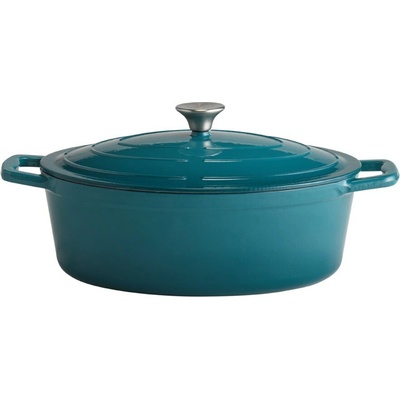 APS Litinový hrnec s poklicí 5 STARS 25 x 33 cm, 5 l, modrý