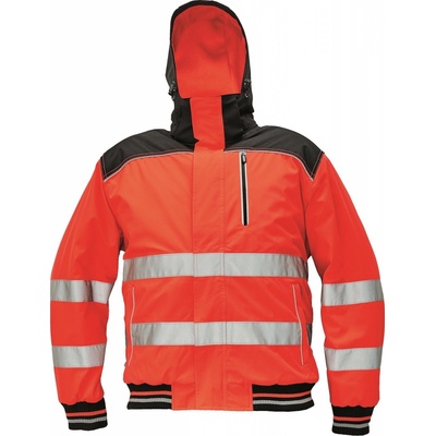 Cerva zimná reflexná bunda Knoxfield Pilot Hi Vis červená