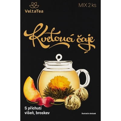 Velta Tea Kvetoucí čaj MIX GOLD broskev + višeň 2 ks