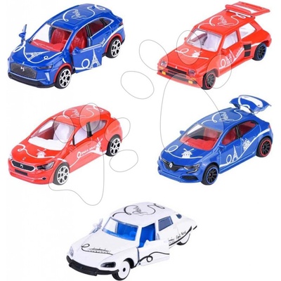 Majorette Autíčka French Touch 5 Pieces Giftpack kovová s odpružením délka 7,5 cm sada 5 druhů