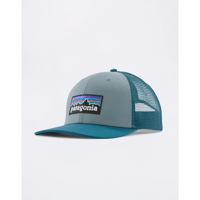 Patagonia P-6 Logo Trucker Hat blue sage