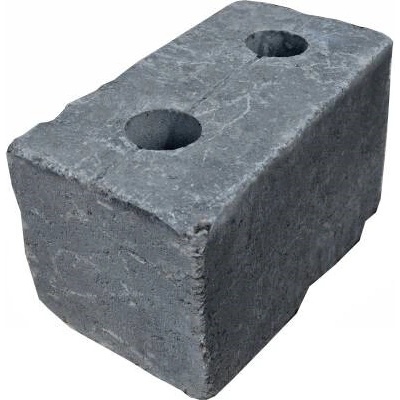 Presbeton Tvarovka plotová Crash Block HX 4/19/R 390×190×190 mm rumplovaná černá (60)