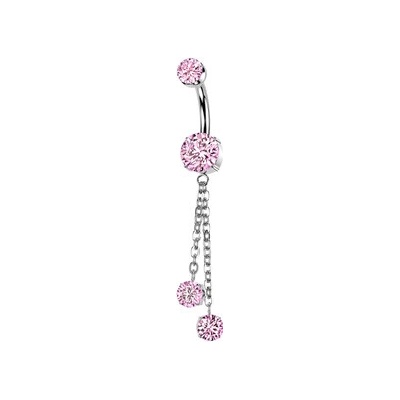 Šperky4U Visací piercing do pupíku TITAN TIT1609