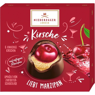 Niederegger marcipánové třešňové pralinky 108 g