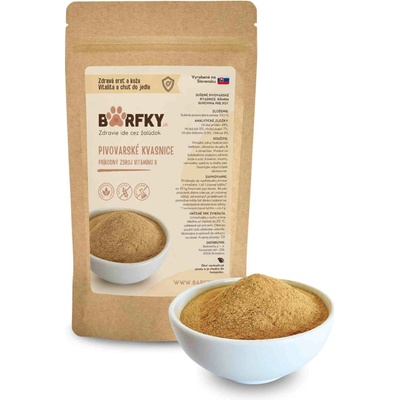 Barfky PIVOVARSKÉ KVASNICE pre psy - prirodzená podpora srsti, kože a vitality Hmotnosť: 250 g