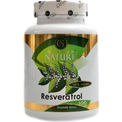 Godlen Nature Resveratrol 98% extrakt 100 kapsúl