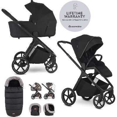 EASYWALKER Set 2v1 Zoey Go Pure Black XL s příslušenstvím 2026