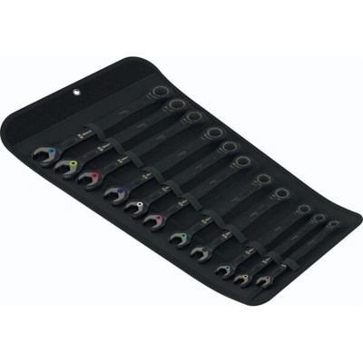 Wera Očkoploché ráčnové klíče 8 ÷ 19 mm 6000 Joker Black Edition 11 Set 1 - 11 dílů 020017