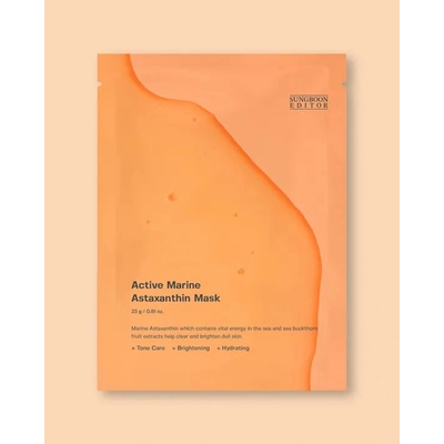 Sungboon Editor Active Marine Astaxanthin Mask Maska na obličej 23 ml 10 ks