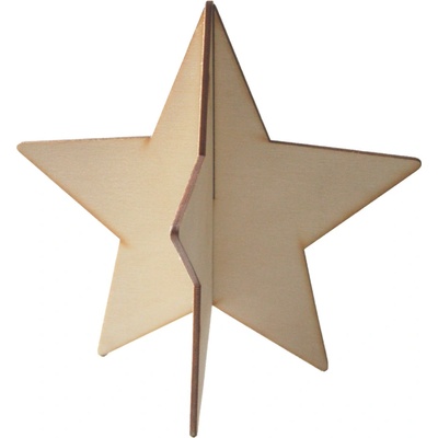 Vánoční dřevěná hvězda Deco Star velká Bloomingville