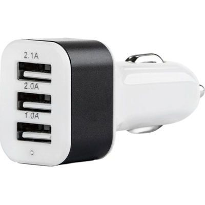 Nabíječka USB, Bílá, 3xUSB, 12/24V