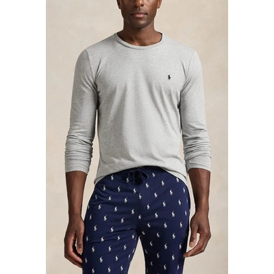 Ralph Lauren tričko s dlouhým rukávem pánské šedá