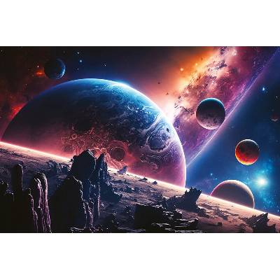 DIMEX MS-5-AI-0020 vliesová fototapeta Planets and Space rozměry 375 x 250 cm