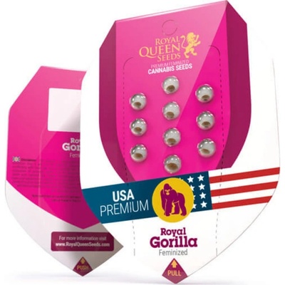 Royal Queen Seeds Royal Gorilla semienka neobsahujú THC 3 ks