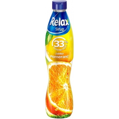 Relax Ovocný sirup 33% jablko Pomeranč 0,7 l