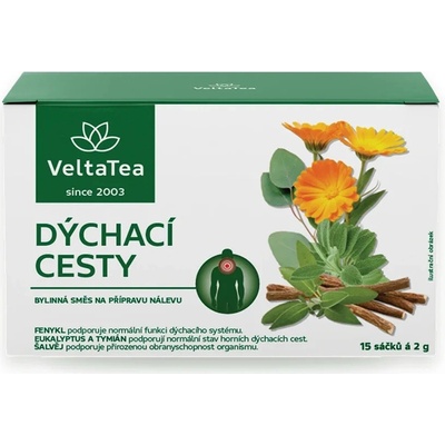 VeltaTea Čaj bylinná směs dýchací cesty 30 g