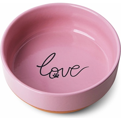 JK ANIMALS keramická miska YUMMY LOVE pro psy růžová 16,5 cm 850 ml – Hledejceny.cz