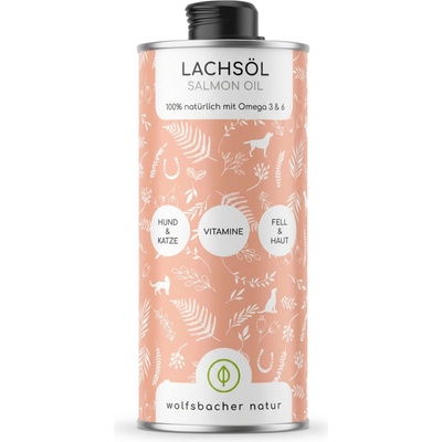 Wolfsbacher Nature lososový olej pre psov - 1 liter