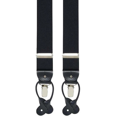 House of Amanda Christensen Plain Suspenders Black
