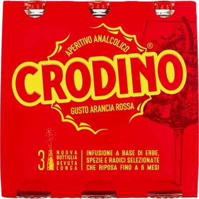 Campari Crodino nealkoholický aperitiv arancia rossa 3 x 175 ml