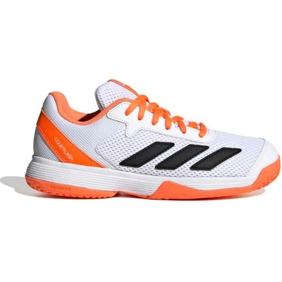 adidas Courtflash Kids Tennis Shoes Lucid Orange/Cyber Met./Ftwr White