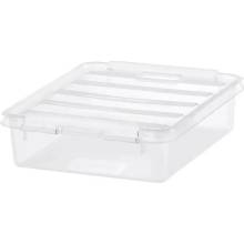 SmartStore Úložný box s bielymi klipmi Classic 1 l