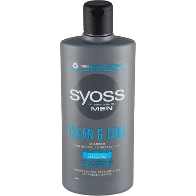 Syoss Men Clean & Cool Osviežujúci šampón normálne a mastné vlasy 440 ml