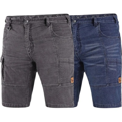 CXS kraťasy jeans MURET pánské Šedo čierna