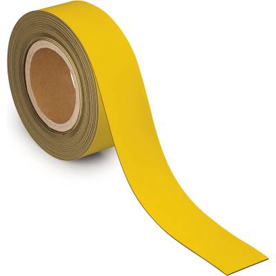 Denios Magnetická označovacia páska 10 m x 50 mm x 1 mm žltá