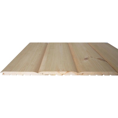 Fasádní palubky srubový profil D TUZEMSKÁ BOROVICE 19 × 186 × 4000 mm