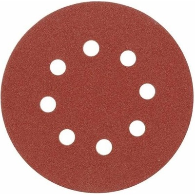 Brúsny papier VOREL Brúsny papier 125 mm P100 s otvormi 5 ks suchý zips (5906083085802)